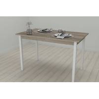 Стіл кухонний Ferrum-decor Маріо 75x120x80 Білий ДСП Сонома Трюфель 16мм (FRD-106333)