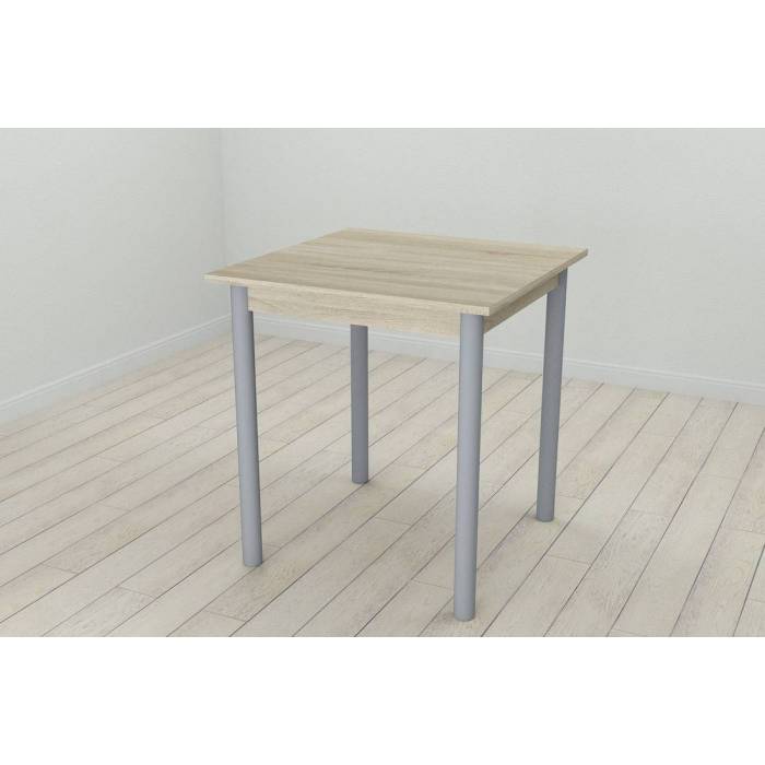 Кухонний стіл Ferrum-decor Агата 75x70x70 Сірий ДСП Сонома 16мм (FRD-106243)