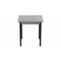Стіл кухонний Ferrum-decor Агата 75x90x90 Чорний ДСП Бетон 16мм (FRD-105563)