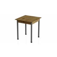 Стіл кухонний Ferrum-decor Агата 75x90x90 Сірий ДСП Дуб Артизан 16мм (FRD-105683)