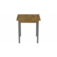 Стіл кухонний Ferrum-decor Дієго 75x80x80 Сірий ДСП Дуб Артизан 32мм (FRD-105713)