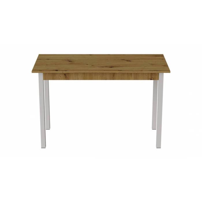 Стіл кухонний Ferrum-decor Маріо 75x120x60 Білий ДСП Дуб Артизан 16мм (FRD-105723)