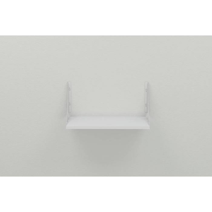 Полиця настінна Ferrum-decor Ханді 2 240x600x240 метал Білий ДСП Білий 16 мм (FRD-102633)
