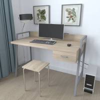 Письмовий стіл Ferrum-decor 750x1200x600 Сірий метал ДСП Дуб Сонома 32 мм (FRD-103453)
