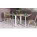 Стол-книга трансформер Орион 2 Ferrum-decor 750x1520x730 Белый металл ДСП Дуб Сонома 16 мм (FRD-104593)