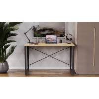 Письмовий стіл Ferrum-decor Серії Коннект 75x120x600 чорний ДСП Дуб Артизан 16мм (FRD-104203)