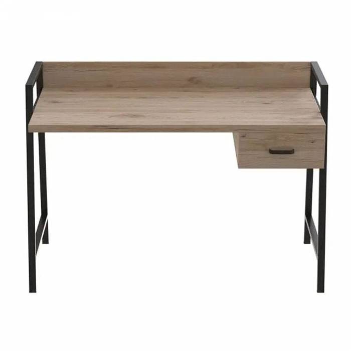 Письмовий стіл Ferrum-decor Комфорт 750x1200x600 Чорний метал ДСП Дуб Артізан 32 мм (FRD-103444)