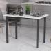 Стол универсальный Knap Ferrum-decor 750x1400x600 Черный металл ДСП Белый 16 мм (FRD-106354)