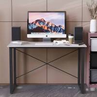 Стіл письмовий Дейв Ferrum-decor 750x1400x700 Чорний метал ДСП Бетон 16 мм (FRD-106464)