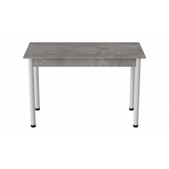 Стіл кухонний Ferrum-decor Беніта 75x120x60 Білий ДСП Бетон 16мм (FRD-105564)