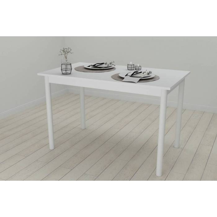 Стіл кухонний Ferrum-decor Беніта 75x120x80 Білий ДСП Білий 16мм (FRD-106284)