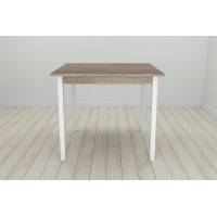 Стіл кухонний Ferrum-decor Дієго 75x80x80 Білий ДСП Сонома Трюфель 16мм (FRD-106304)