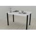 Стіл кухонний Ferrum-decor Маріо 75x120x60 Чорний ДСП Біле 16мм (FRD-106194)