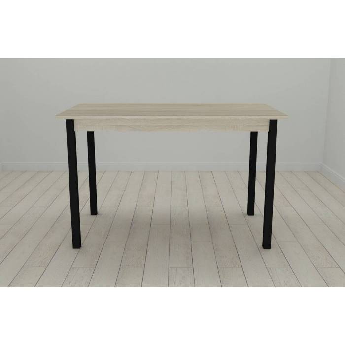 Кухонний стіл Ferrum-decor Маріо 75x120x60 Чорний ДСП Сонома 16мм (FRD-106324)