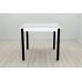 Стіл кухонний Ferrum-decor Агата 75x80x80 Чорний ДСП Біле 16мм (FRD-106254)
