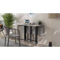 Стол-книга трансформер Спайдер Ferrum-decor 750x1150x880 Черный металл ДСП Бетон 16 мм (FRD-105094)