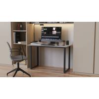 Стіл письмовий Кнап 2 Ferrum-decor 750x1200x700 Чорний метал ДСП Бетон 16 мм (FRD-106424)
