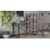 Письменный стол Ferrum-decor Серии Конект с этажеркой 75x120x60 серый ДСП Дуб Сонома Трюфель 16мм (FRD-104234)