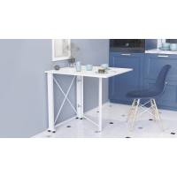 Стол-книга трансформер Орион 1 Ferrum-decor 750x810x730 Белый металл ДСП Белый 16 мм (FRD-104604)