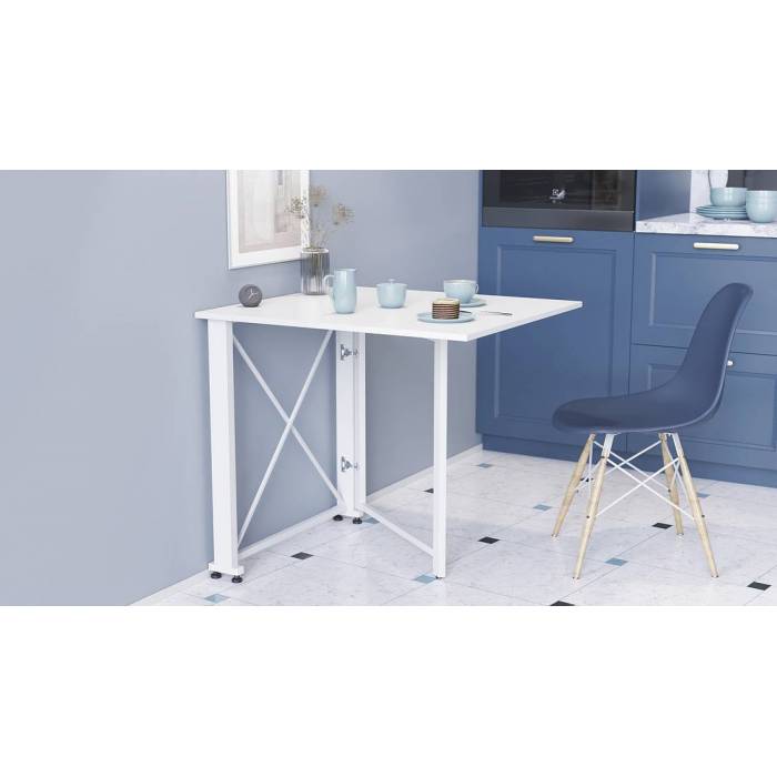 Стол-книга трансформер Орион 1 Ferrum-decor 750x810x730 Белый металл ДСП Белый 16 мм (FRD-104604)
