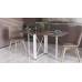 Стол-книга трансформер Орион 2 Ferrum-decor 750x1520x730 Белый металл ДСП Дуб Сонома Трюфель 16 мм (FRD-104594)