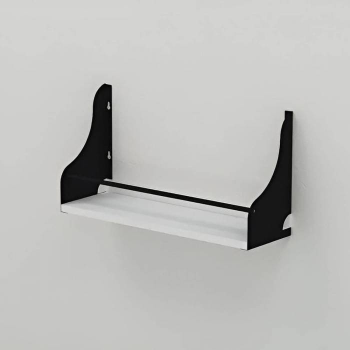 Полка настенная Ferrum-decor Изи 260x500x150 металл Черный ДСП Белый 16 мм (FRD-102905)