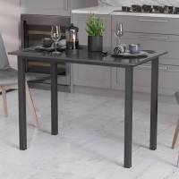 Стол универсальный Knap Ferrum-decor 750x1000x600 Черный металл ДСП Сосна Кембра 16 мм (FRD-106345)