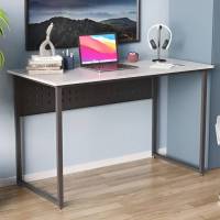 Стіл письмовий Майк Ferrum-decor 75x100x60 Чорний метал ДСП Бетон 32 мм (FRD-106510)