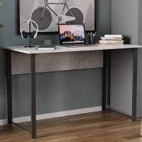 Письменный стол Курт Ferrum-decor 75x100x60 Черный металл ДСП Бетон 16 мм (FRD-106615)