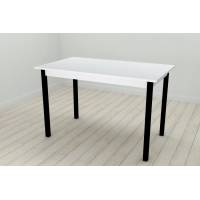 Стіл кухонний Ferrum-decor Маріо 75x120x70 Чорний ДСП Біле 16мм (FRD-106195)