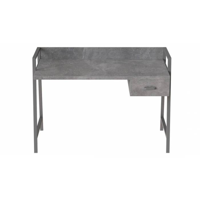 Письмовий стіл Ferrum-decor Комфорт 750x1000x600 Сірий метал ДСП Бетон 32 мм (FRD-103435)