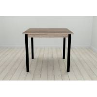 Стіл кухонний Ferrum-decor Агата 75x90x90 Чорний ДСП Сонома Трюфель 16мм (FRD-106265)
