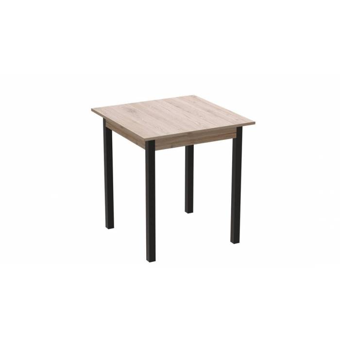 Стіл кухонний Ferrum-decor Дієго 75x80x80 Чорний ДСП Сан-Марино 16мм (FRD-105655)
