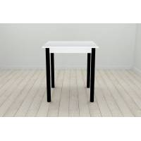 Стіл кухонний Ferrum-decor Агата 75x70x70 Чорний ДСП Біле 16мм (FRD-106245)