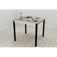 Кухонний стіл Ferrum-decor Агата 75x80x80 Чорний ДСП Сонома 16мм (FRD-106255)