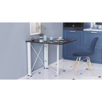 Стол-книга трансформер Орион 1 Ferrum-decor 750x810x730 Белый металл ДСП Венге Магия 16 мм (FRD-105425)