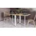 Стол-книга трансформер Орион 2 Ferrum-decor 750x1520x730 Белый металл ДСП Дуб Артизан 16 мм (FRD-104595)
