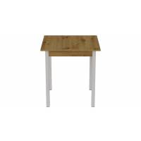 Стіл кухонний Ferrum-decor Дієго 75x70x70 Білий ДСП Дуб Артизан 16мм (FRD-105705)