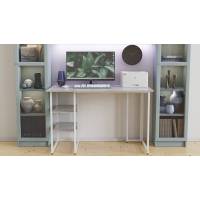 Стіл письмовий Кевін Ferrum-decor 75x100x70 Білий метал ДСП Бетон 32 мм (FRD-106565)