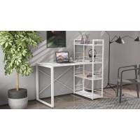 Письмовий стіл Ferrum-decor Серії Конект з етажеркою 75x120x60 білий ДСП Білий 16мм (FRD-104225)