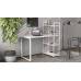 Письмовий стіл Ferrum-decor Серії Конект з етажеркою 75x120x60 білий ДСП Білий 16мм (FRD-104225)