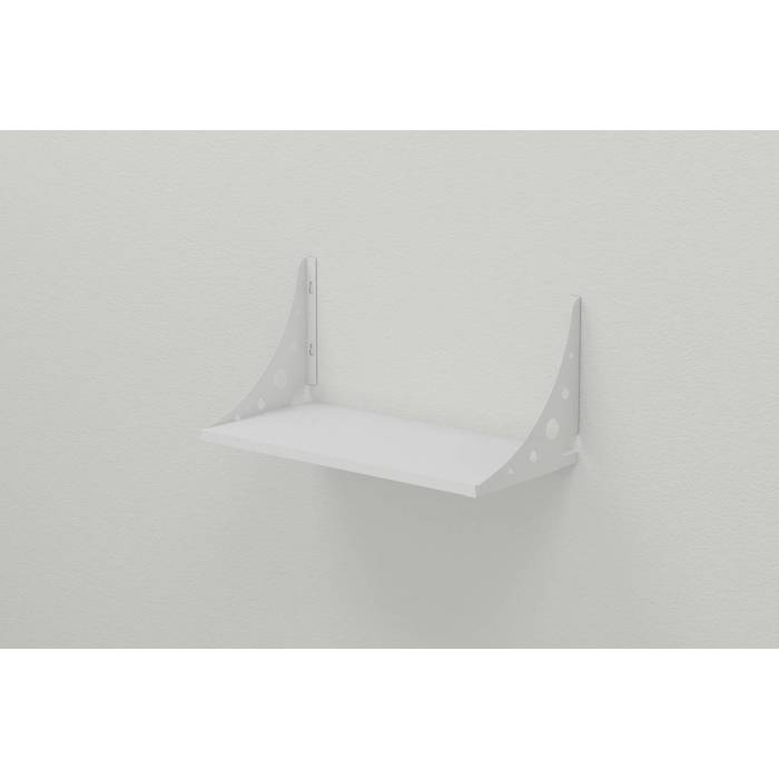 Полка настенная Ferrum-decor Ханди 2 240x700x240 металл Белый ДСП Белый 16 мм (FRD-102645)