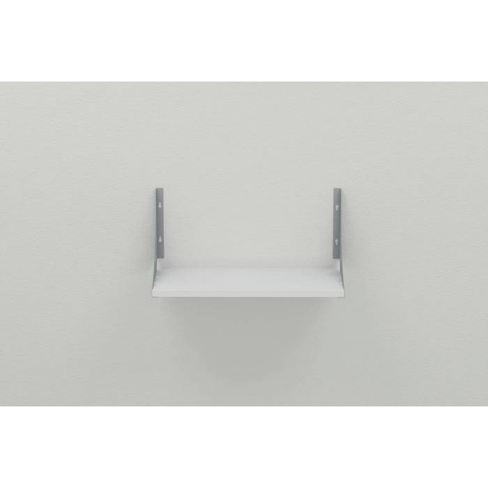 Полка настенная Ferrum-decor Ханди 2 240x500x240 металл Серый ДСП Белый 16 мм (FRD-102625)