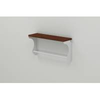 Полиця настінна Ferrum-decor Юзіби 270x500x150 метал Білий ДСП Венге 16 мм (FRD-105435)