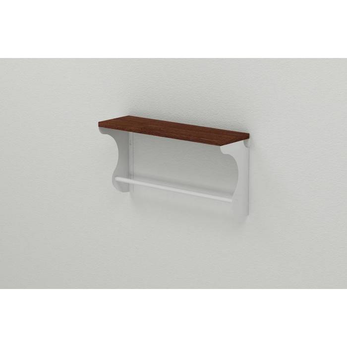 Полиця настінна Ferrum-decor Юзіби 270x500x150 метал Білий ДСП Венге 16 мм (FRD-105435)