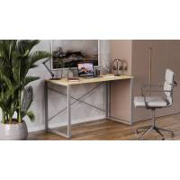 Письмовий стіл Ferrum-decor Серії Коннект 75x120x600 сірий ДСП Дуб Артизан 16мм (FRD-104215)