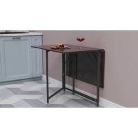 Стол трансформер книга Вуди Ferrum-decor 75x130x90 Черный металл ДСП Венге Магия 16 мм (FRD-106745)