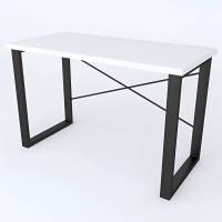 Письмовий стіл Ferrum-decor Драйв 750x1000x600 Чорний метал ДСП Білий 32 мм (FRD-103296)