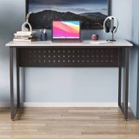 Стіл письмовий Майк Ferrum-decor 75x120x60 Чорний метал ДСП Бетон 32 мм (FRD-106516)