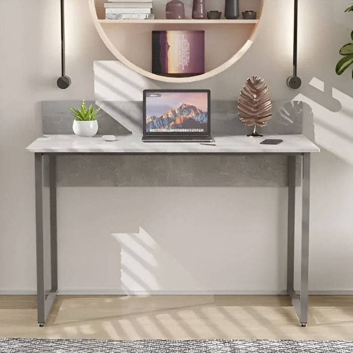 Письмовий стіл Скай Ferrum-decor 75x140x70 Сірий метал ДСП Бетон 32 мм (FRD-106686)